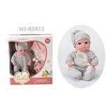 Пупс в костюмчике и шапочке, с аксессуарами