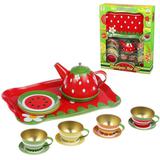 Игровой набор Посуда Клубничка,  мет., в компл.15 предм., кор.
