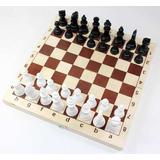 Игра настольная Шахматы, пластмассовые в деревянной упаковке (поле 29см х 29см)