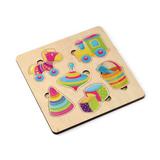 Игра развивающая деревянная "Игрушки" (21х21см)