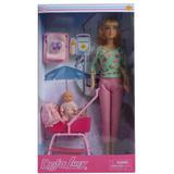 Кукла Defa Lucy. Игровой набор Defa Luсy "На прогулке". 2 куклы, 4 аксессуара, кор.