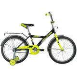 Велосипед NOVATRACK 20" ASTRA чёрный, защита А-тип, тормоз нож., крылья и багажник хром.
