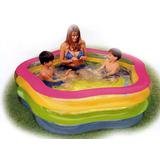 Бассейн надувной "Summer Colors Pool" (от 6 лет) 185х180х53см