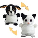 Перевертыши. Кошка/Собака 16 см. игрушка мягкая