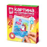 Картина из серпантина Учимся плавать