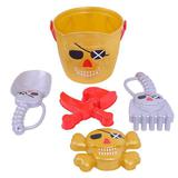 Набор для игры в песочнице "Пираты" в сетке, 2 цвета в ассортименте