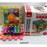 Центр игровой "РАЗВИВАЮЩИЙ КУБ-КОНСТРУКТОР" (металлофон, шестеренки)