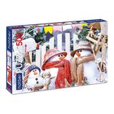 Пазл Hatber Premium Забавные снеговики 500 элементов, А2, 460Х340мм