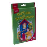 Набор для творчества LORI Картина из пластилина "Мышка у домика"