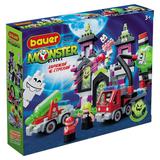 Конст-р Monster blocks, дом с привидениями, пушкой, машиной, 3-мя охотниками, 219 эл