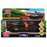 Машина металл Танк Т-90, размер 13см, светзвук, башня вращ, инерц в кор Технопарк