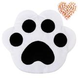 Игрушка 3В1 с вишнёвыми косточками Лапа, бело-чёрная