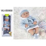 Пупс JUNFA Pure Baby 35см в кофточке, платье и шапочке, в коробке, с аксессуарами