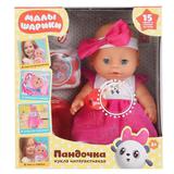Пупс озвученный МАЛЫШАРИКИ Пандочка 25см, 15 песен и стихов из мф, фразы, звуки Карапуз в кор12шт