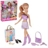 Игр. наб. Defa Lucy  "Модница", в компл. кукла 22см, предм. 5шт., кор