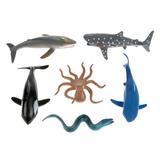 НАБОР ИЗ 6-И МОРСКИХ ЖИВОТНЫХ "ИГРАЕМ ВМЕСТЕ" 10СМ, В АССОРТ. В ПАК. С РУСС. ХЕДЕРОМ наб