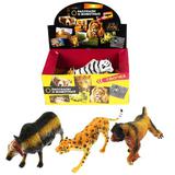 ДИКОЕ ЖИВОТНОЕ "ИГРАЕМ ВМЕСТЕ" 16-25СМ, В АССОРТ. С ХЭНТЭГОМ В ДИСПЛЕЕ (РУСС. УП.) УП-6ШТ 