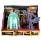 Игрушка пластизоль Играем вместе cиний дракон 10см, с яйцом в русс. кор.