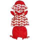 ОДЕЖДА ДЛЯ КУКОЛ "КАРАПУЗ" 40-42СМ, КОСТЮМ - ФУТБОЛКА И ШОРТЫ С ПАНАМОЙ В ПАК. 