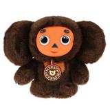 МЯГКАЯ ИГРУШКА "МУЛЬТИ-ПУЛЬТИ" ЧЕБУРАШКА 17СМ С ПЛАСТ. МОРДОЧКОЙ, ОЗВУЧ. РУСС. ЧИП В ПАК.