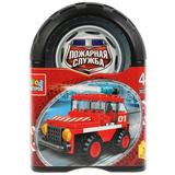 Конструктор "Город мастеров" пожарная машина, 39дет. в банке (русс. уп.) 