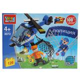 Конструктор "Город мастеров" полицейский десант, с фигурками, 126дет. в русс. кор. в кор 80шт
