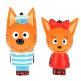 ИГРУШКА ПЛАСТИЗОЛЬ ДЛЯ ВАННЫ Капитошка Три Кота (Карамелька и Коржик) в сетке (русс уп) 