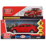 Машина металл "KIA RIO" 12см, открыв. двери, инерц, красный Технопарк 