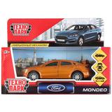 Машина металл FORD MONDEO, длина 12 см, откр дв, багаж, инерц, золотой. Технопарк
