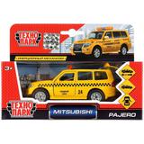 ТМ ТЕХНОПАРК. МЕТАЛЛ MITSUBISHI PAJERO ТАКСИ 12 СМ, ОТКРЫВ.ДВЕРИ, ИНЕРЦ. 