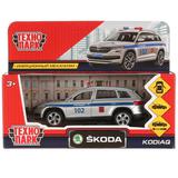 Машина металл "SKODA KODIAQ ПОЛИЦИЯ", 12см, открыв. двери, инерц. Технопарк 