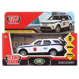 Машина металл land rover discovery полиция 12см,откр. двери,инерц,белый Технопарк 