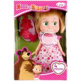 КУКЛА "КАРАПУЗ" МАША 15СМ (М/Ф"МАША И МЕДВЕДЬ"), ОЗВУЧ., В ПЛАТЬЕ ДЕНЬ РОЖДЕНИЯ 