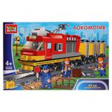 КОНСТРУКТОР "ГОРОД МАСТЕРОВ" ЛОКОМОТИВ, 322 дет. В РУСС. КОР. 