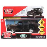 Машина металл LAND ROVER DEFENDER 12см, открыв. двери, инерц, черный, Технопарк 