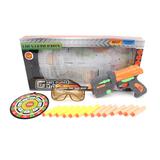 Игр.набор Меткий стрелок, в комплекте: пистолет, м/пули 14шт., предметов 2шт., коробка