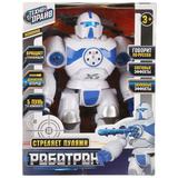 РОБОТ НА БАТ, СВЕТ/ЗВУК, СТРЕЛЯЕТ, ТЕХНОДРАЙВ, В РУСС. КОР. 22,5*11*28СМ 