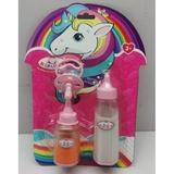 Набор для пупса 3 предмета: поильник с наполн., соска, бутылочка с наполн., на блистере, Карапуз