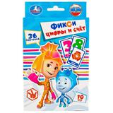КАРТОЧКИ РАЗВИВАЮЩИЕ "УМКА" ФИКСИКИ. ЦИФРЫ И СЧЕТ (36 КАРТОЧЕК) 