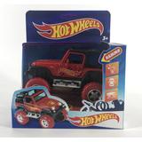 Машина металл свет-звук "hot wheels внедорожник", длина 13 см, открыв. дв, инерц., подвеска, 