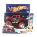 Машина металл свет-звук "hot wheels внедорожник", длина 12 см, открыв. дв, инерц., подвеска, 