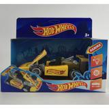 Машина металл свет-звук "hot wheels спорткар", длина 15 см,  инерция, упаковка  в коробке с окошком