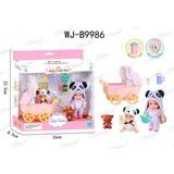 Игровой набор Baby Ardana Дома у сестренок (в спальне с коляской), с аксессуарами