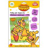 Набор д/детского тв-ва мультиарт "Оранжевая корова" аппликация из эва (17х23см), оранжевая корова ТМ