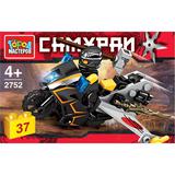 Конструктор "самурай на мотоцикле", 37 дет., в кор 80.шт. ТМ "Город мастеров"