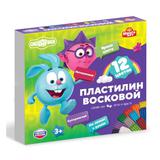 СМЕШАРИКИ Пластилин восковой, 12 цв (180 г) MULTIART 