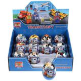 КОНСТРУКТОР "ГОРОД МАСТЕРОВ" "ТРАНСПОРТ" В АССОРТ. В ЯЙЦЕ В ДИСПЛЕЕ (РУСС. УП.) УП-12ШТ 