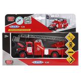 МАШИНА "ТЕХНОПАРК" МЕТАЛЛ. ИНЕРЦ. ЗИЛ 131 ПОЖАРНАЯ СЛУЖБА, СВЕТ+ЗВУК В РУСС. КОР.