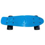 Скейтборд пласт. 41x12 см , с  большим PVC колесом без  света