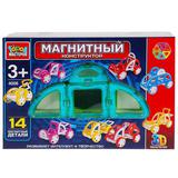 МАГНИТНЫЙ КОНСТРУКТОР "ГОРОД МАСТЕРОВ": 14 ДЕТАЛЕЙ (В Т.Ч. 2 ПАРЫ КОЛЁС) В РУСС. КОР.